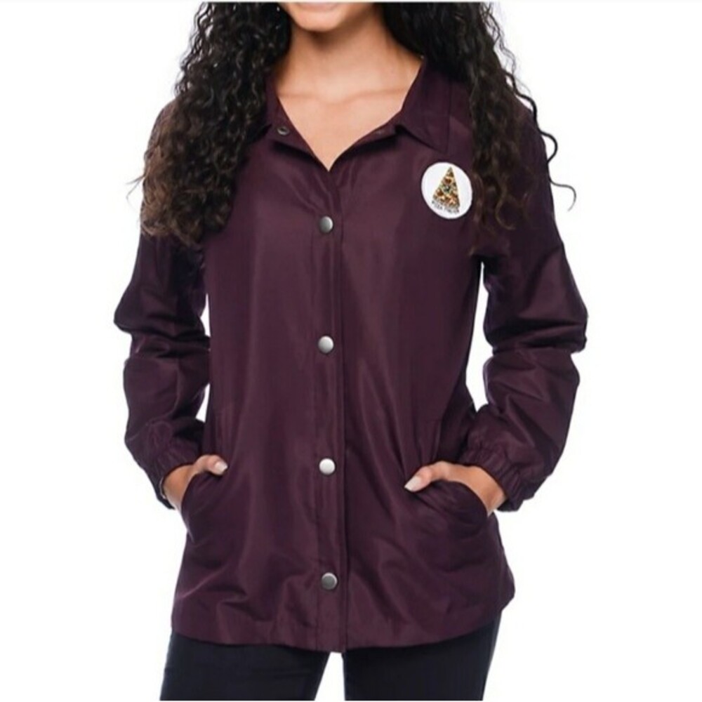 JV by Jac Vanek Inari Pizza Jacket Burgundy Size Small
